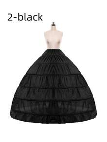 3-Layer Petticoat Underskirt With Train, For Wedding Dress, Formal Gown, Ball Gown - Multicolor - View 6