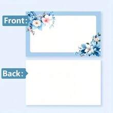 100pcs Vintage Floral Pattern Small Cards, Suitable For Gift Tags In Flower Shops And Bakeries - Multicolor - View 7