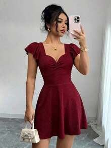Vestido elegante y brillante para mujer - Celeste - Ver 10