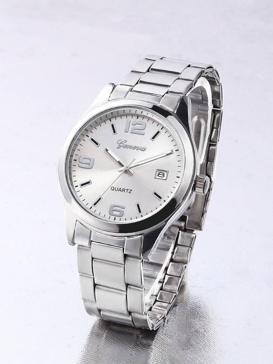 Alloy Digit Women's Watch, Petite & Romantic - Silver - View 1