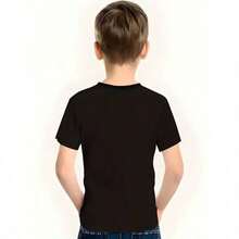 Camiseta Infantil Juvenil Estampa Urso 3D Moda para meninos Modinha Street Diversão - Preto - Visão 3