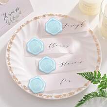 20 Buah Stiker Segel Lilin Perekat Motif Eucalyptus untuk Hadiah, Undangan Pernikahan, dan Amplop - Biru Muda - Eucalyptus-Biru Muda - View 8