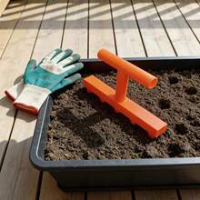 Garden Hole Punch Seeder - Home Vegetable And Flower Seedling Hole Puncher - Balcony Garden Seedling Sower - Precision Hole Punching Tool For Flower Beds - Specialized Auxiliary Tool For Pot Seedling Cultivation - A - View 2