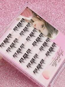 Self-Adhesive Natural Voluminous Lash Clusters, Easy Peel & Stick Segmented False Eyelashes, Soft Lightweight Reusable, Suitable For Everyday, Office & Natural Makeup Look - C - View 4