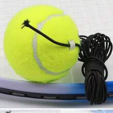 Tennisträningsset med elastiskt rep för soloträning, reboundboll, lämplig för nybörjare och utomhussporter med förälder och barn - Multifärgad - Visa 6