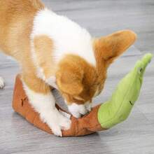 Sniffing Plush Snail Dog Chew Toy, Squeaky Interactive Pet Toy, Stretchable & Rollable Educational Dog Supplies - Multicolor - View 8