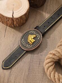 1 chiếc thắt lưng da PU phong cách Bohemian mới, unisex, phù hợp cho quần jean (kèm dụng cụ đục lỗ) - BH1112 - Xem 9