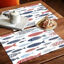 1pc Fish Pattern Printed Absorbent Dish Drying Mat, Home Decor, Dish Drying Pad, Espresso Machine Countertop Absorbent Mat, Sink Drain Mat, Soft Faucet Absorbent Mat, Sink Cup Mat, Kitchen & Bathroom Accessories - Multicolor - View 9