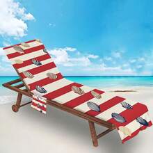 1pc Quick-Dry Beach Towel And Lounge Chair Cover - Soft, Absorbent Microfiber, Suitable For Pool Or Beach, Lightweight And Machine Washable, Can Be Used As Tote Bag Or Towel, Multifunctional Beach Towel | Vibrant Beach Decor | Microfiber Blend - A - View 2