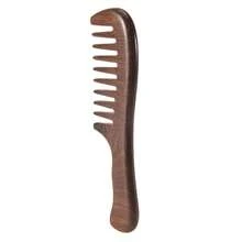 Sandalwood Wide Tooth Comb Curly Hair Portable Coarse Tooth Wooden Comb Hair Massage Tool Coarse - A - View 8