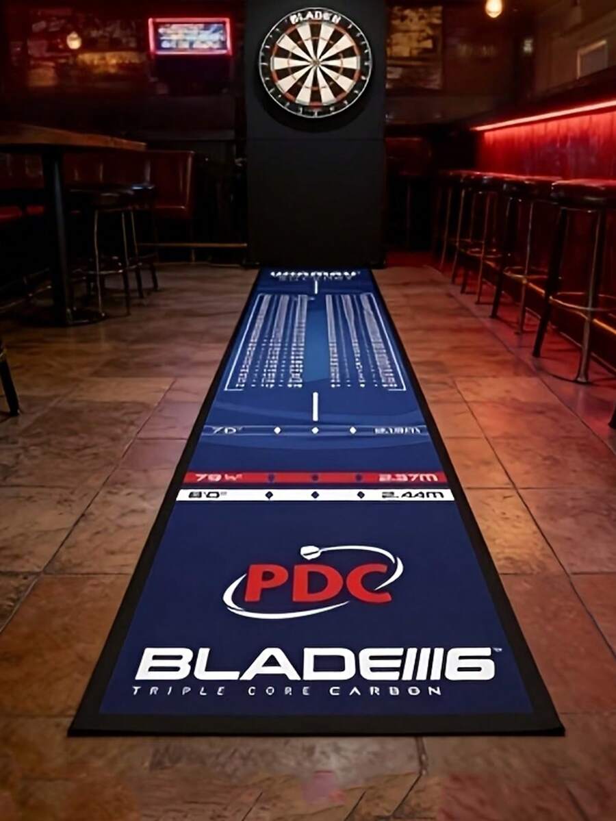 1pc Dart Training Mat With Ruler, Wear-Resistant, Absorbent, Quick-Drying, Non-Slip For Throwing Practice And Competitions - Multicolor - View 1