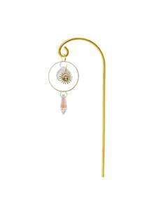 8 Inch Indoor Outdoor Plant Hanger With Colorful Crystal Pendant, Gold Pendant Plant Hanger Suitable For Potted Plants - Multicolor - View 10
