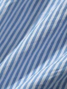 Conjunto de 2 piezas de top de tirantes finos a rayas y pantalones para mujer, conjunto de prendas de estar en casa para mujer - Azul marino 5 - Ver 7