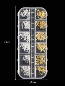 12 件套十字美甲饰品 - 金银合金 3D 美甲装饰，哥特式十字饰品，适用于亚克力指甲，朋克风美甲配件，DIY 美甲用品 - 彩色 - 查看 3