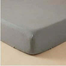 Deluxe Cooling Sheet Set, Soft And Comfortable, Breathable And Wrinkle-Resistant, Gentle And Close To The Skin, Suitable For Bedroom, Guest Room, Hotel Bedding (1 Flat Sheet + 1 Fitted Sheet + 2 Pillowcases (91cm*193cm: One Pillowcase, No Pillowcase Included) - 淺灰色 - 查看 4