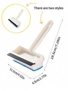 4-In-1 Glass Squeegee With Scraper And Sprayer, 3-In-1 Window Cleaner, Multi-Functional Handheld Window Scraper, Spray, Clean And Scrape, Suitable For Windows, Tiles, Car Windshield, Mirrors, Bathroom Cleaning, Kitchen, Bathroom, Home Supplies - Blue - View 11
