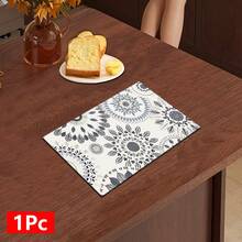 1pc Bohemian Pattern Printed Absorbent Dish Drying Mat, Espresso Machine Countertop Absorbent Mat, Sink Drainage Mat, Soft Faucet Absorbent Mat, Sink Cup Mat, Home & Kitchen, Bathroom Accessories - Multicolor - View 13