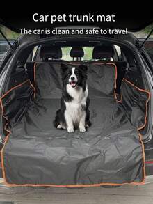 1 pezzo Tappetino impermeabile per baule auto in taffettà nero 210T, antistrappo, accessori per cani per uscite - nero - Visualizzare 2