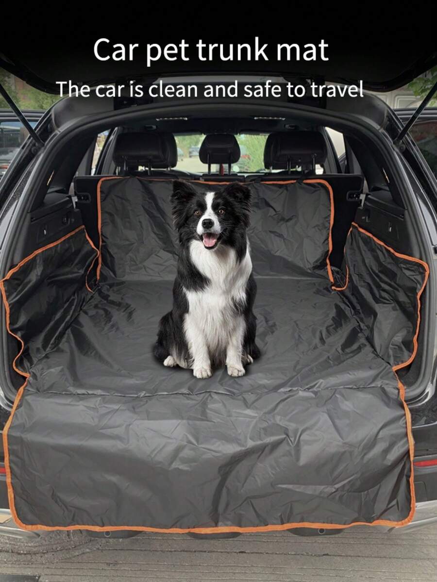 1 pezzo Tappetino impermeabile per baule auto in taffettà nero 210T, antistrappo, accessori per cani per uscite