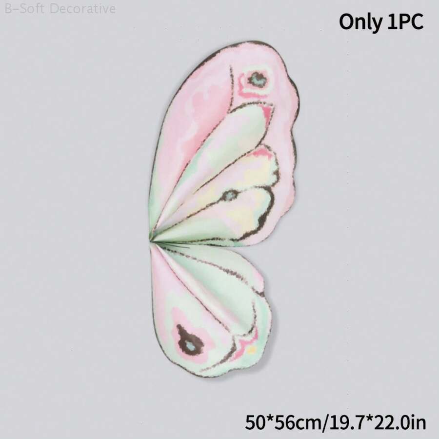 Gift Wrap With Butterfly And Flower Design, Style, Creative, For Wrapping Bouquets, Packaging Material For Birthday And Wedding Gifts. - 蝴蝶B - 查看 1