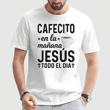 Hcz Playera Religiosa Jesus Todo El Dia Camiseta Esperanza V - Blanco - Ver 2