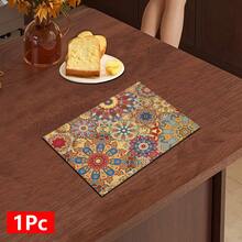 1pc Bohemian Pattern Printed Absorbent Dish Drying Mat, Espresso Machine Countertop Absorbent Mat, Sink Drain Mat, Soft Faucet Absorbent Mat, Sink Cup Mat, Home & Kitchen, Bathroom Accessories - Multicolor - View 12