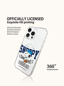 Miniso Snoopy 手機殼輕量防滑防震，適合夏季卡通動漫手機殼，相容於 iPhone 17 17Air 17pro 17promax 11 12 13 15 16pro 16promax 14Plus 15Plus 16Plus 15pro 16promax XR。可作為節日禮物送給朋友和家人，手機殼以盒子包裝。 - 無色 - 查看 4