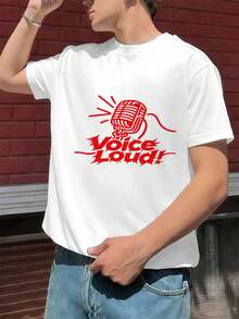 Men Plus Size T-Shirts - White - View 1