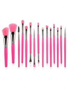 15pcs Professional Makeup Brush Set, Suitable For Flawless Foundation, Blush, Concealer And Eyeshadow - Makeup Tools For Full Face And Eye Details - Multicolor - View 10