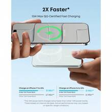 Anker Nano MagSafe Portable Charger, Ultra-Slim 5,000mAh Magnetic Wireless Charging Battery, Qi2 Certified 15W Max MagSafe-Compatible Power Bank, Ergonomic Design, For IPhone 17/16 Series, And More - 綠色 - 查看 4