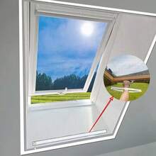Upgraded Zippered Skylight Mosquito Screen Mesh, Window Bottom Zipper, Easy Opening And Closing, Zippered Window Screen, Breathable, Simple Installation - White Mesh Bottom Zipper - View 31