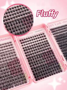 1008/832/384pcs Individual False Eyelashes, Eyelash Book, Cluster False Eyelashes, DIY Home Eyelash Extension, Cluster False Eyelashes, Individual False Eyelashes, False Eyelashes, Natural Lashes Vs Thick Lashes, DIY Cluster Lashes, Korean Lashes, Medusa Lashes, Angel Lashes, Reusable Lash Clusters, D-Curl Flared Individual False Eyelashes, L-Curl Outer Corner Lifting + Transparent Stem + Natural Length Is The Golden Combination, Beginner Starter Kit, Easy DIY Application, Suitable For Beginners, Reusable, Suitable For Daily Wear, Festivals, Performances, Etc. - L - 查看 5