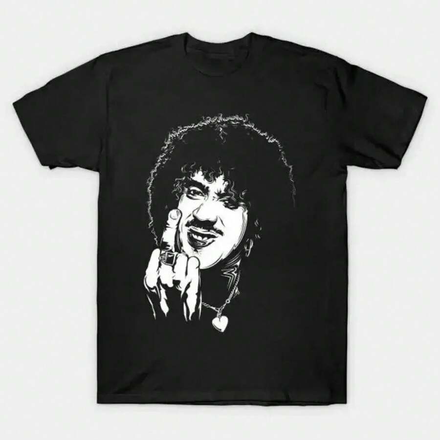 The Rocker Phil Lynott Masculino Preta Of T - Negro - Ver 1