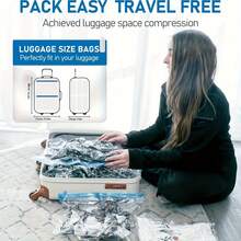 Grup Erik 10件組可重複使用真空收納袋 30*40cm 附手壓幫浦 氣密省空間收納袋 適用衣物、旅行、衣櫥、居家收納 - 彩色 - 查看 3