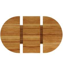 Extendable Dining Table, Kitchen Table, Round Table That Converts To Oval, 118-158 Cm, Seats Up To 6, With Drawers, Dark Brown - Black and Brown - View 11
