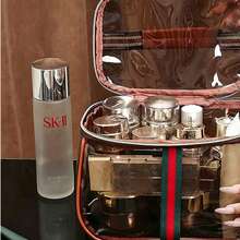 Waterproof Retro New Large Capacity Waterproof Handbag, Fashionable And Luxurious High-End Cosmetic Bag/Toiletry Bag - 無色 - 查看 5