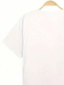 Women's Plus-Size T-Shirt 2026 With Digital Cartoon Print, White, Summer, Loose And Comfortable - White - View 4