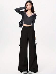Women Pants - Pink - View 2
