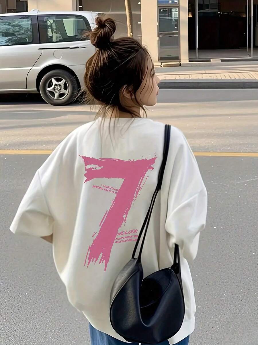 Camiseta de mujer para primavera y verano - Blanco - Ver 1