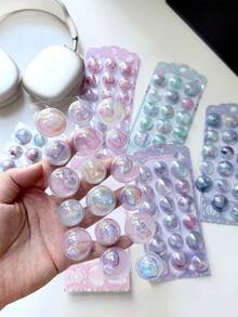 17件組 3D搖搖貼紙，整片可貼，膠囊搖搖鈴貼紙收藏，兒童教育手工獎勵貼紙，手機相簿禮物裝飾，美學風 - 彩色 - 查看 10