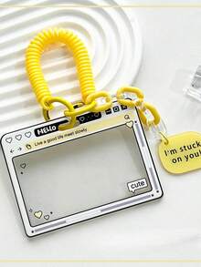 1PC Cute Transparent Card Cover Bus Metro Card Protective Cover Campus Transparent Student School Card Protective Cover - Multicolor - View 10