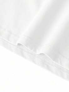 [ 100% Cotton ] Recommended New Products For Summer 2026: Lace Logo T-Shirt, Summer Dress, Women's Fashion T-Shirt, Short Sleeve Office Casual 200g Cotton Cartoon Character Printed Loose White Top, Y2K Women's Top, Spring Dress Top - White - View 3