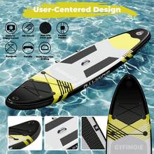 Stand Up Paddle Board With Seat, Inflatable SUP Board With All Accessories Kits 325cm Paddleboard With Hand Pump, Backpack, Non-Slip Deck For Adults & Youth Of All Levels - Black - View 3