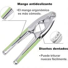 Heavy Duty Nut Cracker And Crab Cracker - Ergonomic Non-Slip Handle, Easy-To-Press Design, Multi-Functional Cracking Tool, Suitable For Walnuts, Pecans And Various Nuts, Durable Kitchen Tool. - Black - View 10