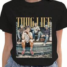 The Golden Shirts - Golden Life T-Shirt - Golden T-Shirt For Women - Golden T-Shirt - 80s TV Sitcom T-Shirts, Custom Family Design, Heavyweight 180g Pure Cotton T-Shirt For Parents And Children. Casual And Comfortable Family Set, Soft And Skin-Friendly Matching Sets For Parents And Children. - 黑色 - 查看 7