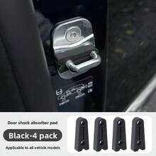 4 peças de almofadas de silicone para amortecimento de porta, capas protetoras para fechadura de porta, proteção de parede espessa, almofadas de amortecimento para redução de ruído, amortecedores universais para carro, redução de ruído, amortecimento e proteção da fechadura da porta - Amortecedor de choque com absorção de tempo - Ver 14