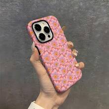 Funda para teléfono con estampado floral, compatible con fundas de Apple y . Fabricada en TPU, ofrece protección contra golpes y caídas. Es un regalo ideal para amigos y familiares. Perfecta para darle un toque de estilo a tu teléfono sin sacrificar la . - Blanco - Ver 1