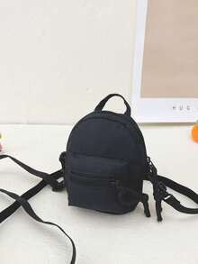 A Stylish Mini Coin Purse With A Nylon Zip Closure. This Korean-Style, Chic, And Simple Crossbody Bag Is Perfect For Everyday Use. - Multicolor - View 5