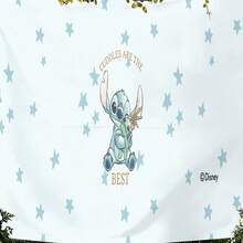 迪士尼 Lilo & Stitch 舒適星空美學掛毯，可愛淺藍色壁掛，柔軟布料背景，適用於臥室、派對與攝影 - 0 - 查看 3