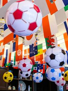 PVC Beach Balls For Outdoor Picnic Games Multifunctional Inflatable Party Props Backyard Water Fun Pool Accessories Beach Pond Toys Swimming Pool Inflatables Beach Pool Essential For Vacation Pool Float Pool Toys Beach Toys Travel Essential - Multicolor - View 11